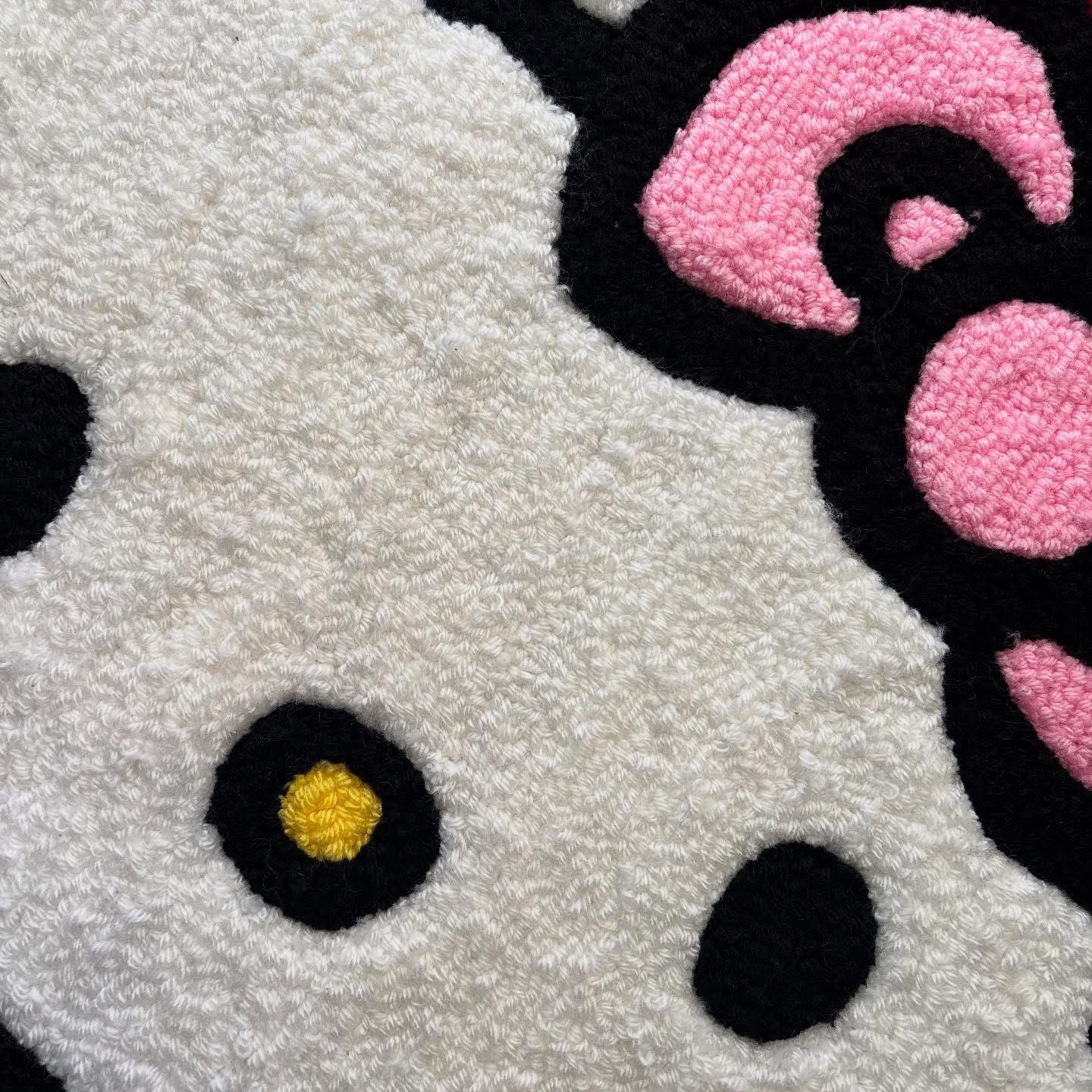 Santa hello kitty rug